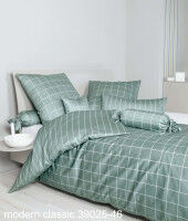 Mako-Satin Bettwäsche modernclassic 39025 salbeigrün