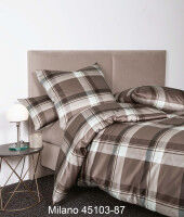 Mako-Satin Bettwäsche MILANO 45103 kakaobraun