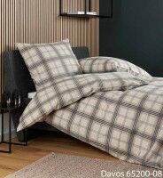 Janine Feinbiber Bettwäsche DAVOS 65200 beige grau