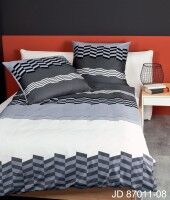 Janine Mako-Satin Bettwäsche J. D. 87011 titan