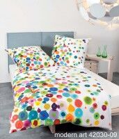Janine Mako-Satin Bettwäsche modern art 42030 multicolor