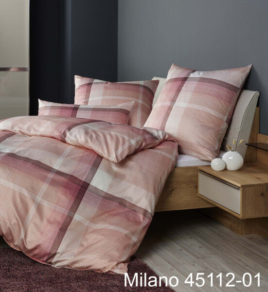 Janine Mako-Satin Bettwäsche MILANO 45112 rot koralle Größe:  40x80 cm günstig online kaufen