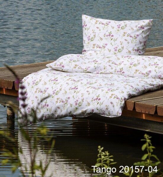 Janine Janine Mako-Soft-Seersucker Bettwäsche TANGO 20157 altrosa grün Größ günstig online kaufen