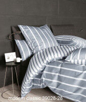 Janine Mako-Satin Bettwäsche modernclassic 39028 platin