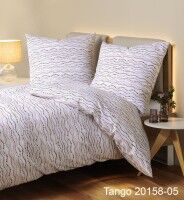 Janine Mako-Soft-Seersucker Bettwäsche TANGO 20158 beere natur