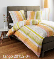 Mako-Soft-Seersucker Bettwäsche TANGO 20152 orange grün
