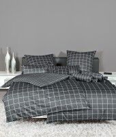 Janine Mako-Satin Bettwäsche modernclassic 39025 anthrazit