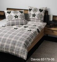 Janine Feinbiber Bettwäsche DAVOS 65179 grün mauve