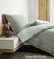 Janine Feinbiber Bettwäsche DAVOS 65170 salbeigrün