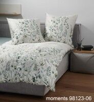 Janine Mako-Satin Bettwäsche moments 98123 grün