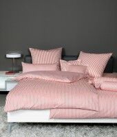 Janine Mako-Satin-Bettwäsche modernclassic 3912 koralle