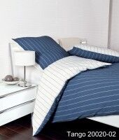 Janine Mako-Soft-Seersucker Bettwäsche TANGO 20020 / Sommerbettwäsche denimblau