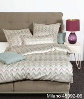 Mako-Satin Bettwäsche MILANO 45092 kameegrün beere