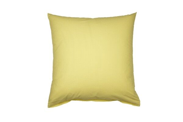 Janine Janine Mako-Soft-Seersucker Bettwäsche PIANO 0125 gelb Größe:  40x40 günstig online kaufen