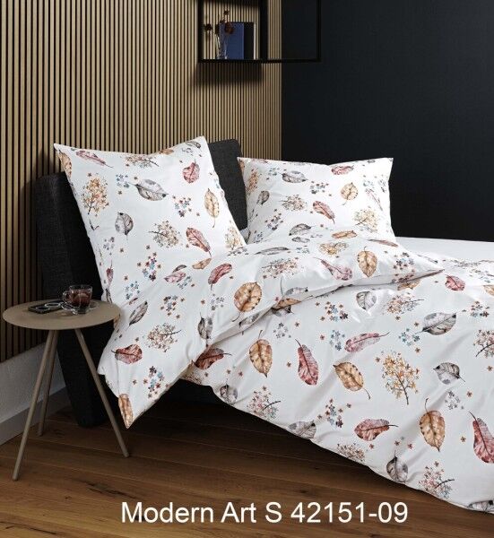 Janine Mako-Satin Bettwäsche modern art S 42151 multicolor