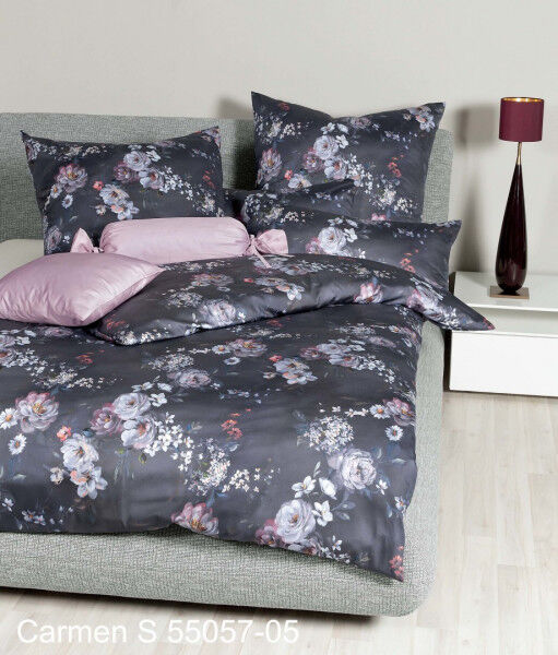 Interlock-Jersey Bettwäsche CARMEN S 55057 lilaeis nachtschatten