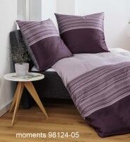 Janine Mako-Satin Bettwäsche moments 98124 beere rosa