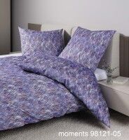 Janine Mako-Satin Bettwäsche moments 98121 lila bunt